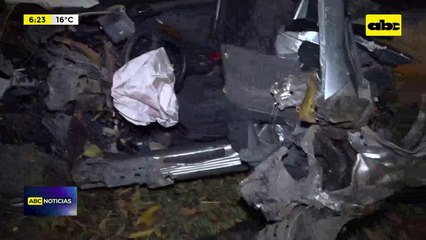 Video: Triple choque en Luque dejó un militar herido