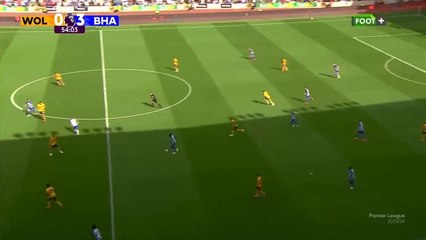 El pase gol de Julio Enciso para el 4-0 del Brighton