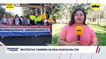 Traspaso de mando: adherentes del intendente de CDE se movilizan