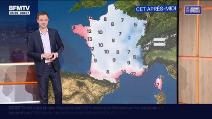De la pluie dans le Nord et un franc soleil dans l'extrême Sud-Est, avec des températures comprises entre 3°C et 17°C... La météo de ce lundi 1er décembre