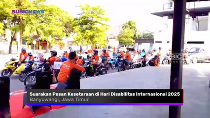 Suarakan Pesan Kesetaraan, Para Penyandang Disabilitas di Banyuwangi Gelar Konvoi Tepat Pada Hari Disabilitas Internasional 2025