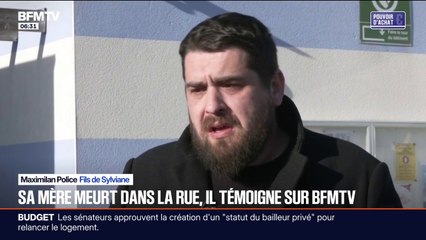 "Il faut que les choses changent": il témoigne après le décès de sa mère dans la rue