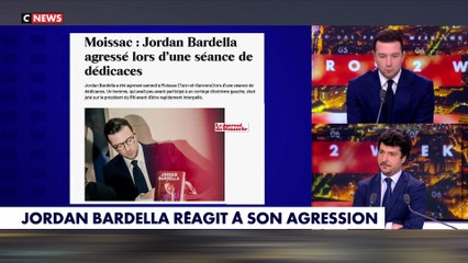 Jordan Bardella raconte pour la première fois l'agression dont il a été victime samedi à Moissac : "Un climat de plus en plus violent s'installe... Je refuse une campagne dans ce climat de violence"