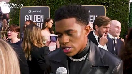 Jeremy Pope On Golden Globe Nomination, Honoring Ryan Murphy & More | Golden Globes 2023