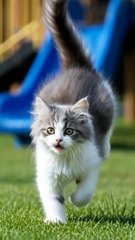 jumping and laughing #funny #cat