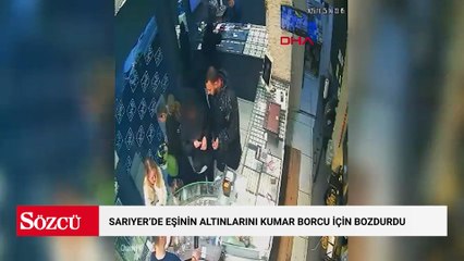 Sarıyer’de eşinin altınlarını kumar borcu için bozdurdu; kuaförde traş olurken yakalandı