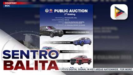 Auction ng 4 pang sasakyan ng mga Discaya, itinakda sa Dec. 5 ayon sa BOC