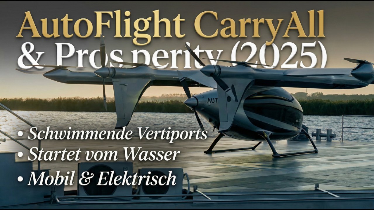 Flying Taxi trifft Wasserbasis – AutoFlight zeigt Zukunft der VTOL-Infrastruktur