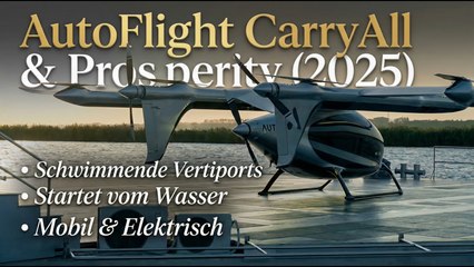 Flying Taxi trifft Wasserbasis – AutoFlight zeigt Zukunft der VTOL-Infrastruktur