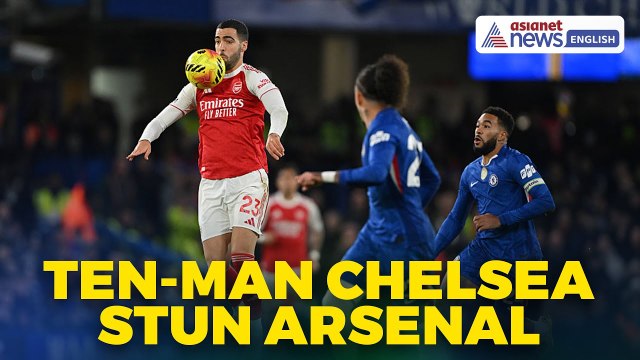 Chelsea vs Arsenal Highlights: Ten-Man Blues Hold Gunners 1-1 in Fiery London Derby