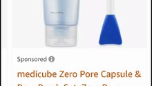 New .medicube Zero Pore Capsule & Pore Brush Set: Zero Pore Clear Blue Capsule Facial Deep
