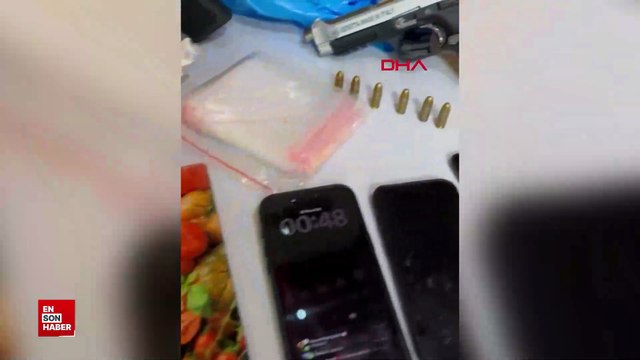 İstanbul Sarıyer'de bir rezidansta uyuşturucu ve silah çıktı