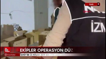 İzmir'de 2 milyon 309 bin 774 adet sentetik ecza hap ele geçirildi