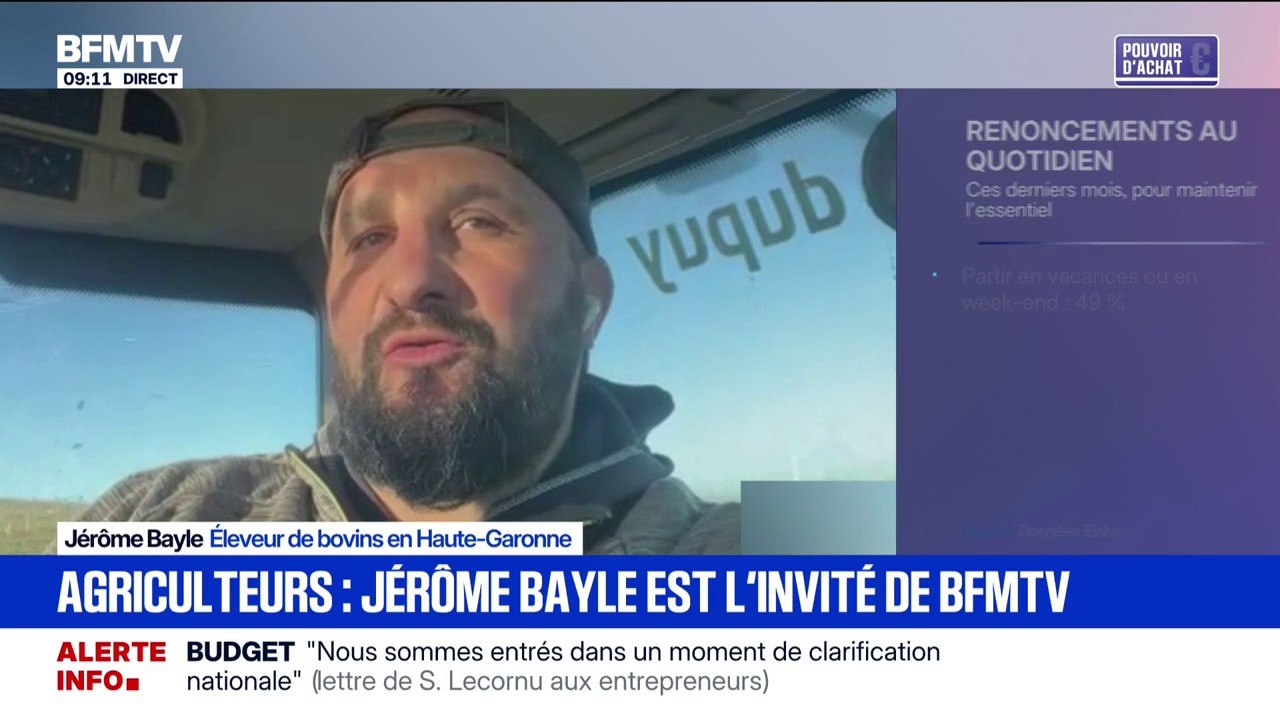 Négociations commerciales: "On est le premier maillon de la chaîne et totalement oubliés de ces négociations-là", déplore Jérôme Bayle, éleveur de bovins