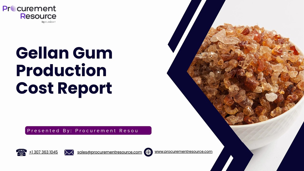 Gellan Gum Production Cost Analysis Report