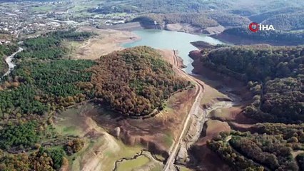 Su Seviyesi Düşen Gökçe Barajı'nda Tarihi Yolun Kalıntıları Gün Yüzüne Çıktı