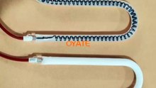 220v 1300w S shape carbon fiber heat lamps heating infrared bulb