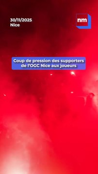 OGC Nice : Près de 400 supporters ont sorti les fumigènes pour mettre un coup de pression au club