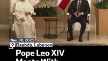 Pope Leo XIV Meets With Lebanese Leadership