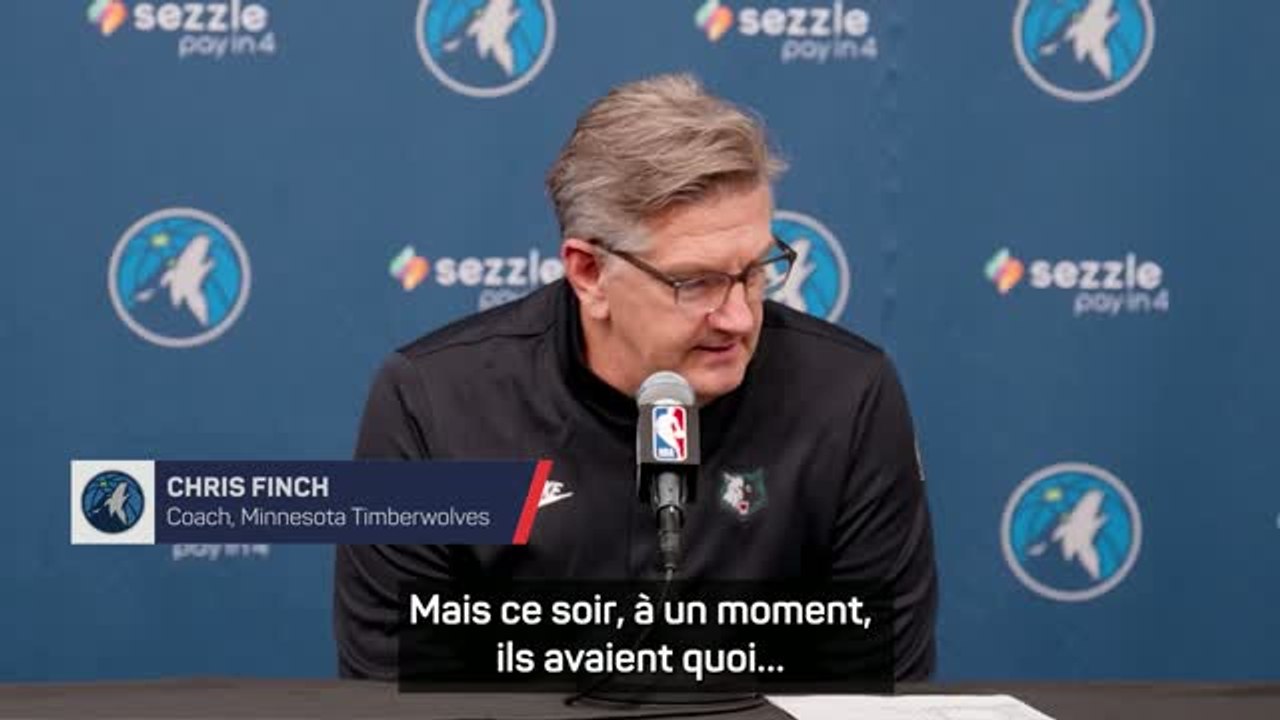 Timberwolves - Chris Finch explique la mise sur le banc de Rudy Gobert dans le 4e quart-temps