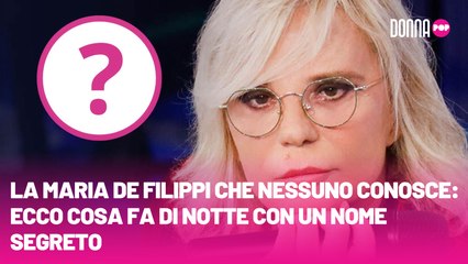 La Maria De Filippi che nessuno conosce ecco cosa fa di notte con un nome segreto