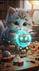 Baby Cat Fixes a Broken Robot and Gets a Magical Reward!  | Viral Short Story”