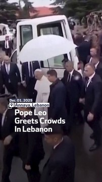 Pope Leo Greets Crowds In Lebanon
