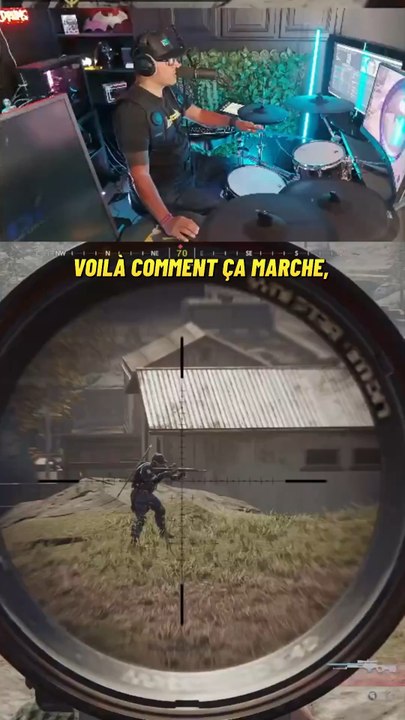 Voilà comment ça marche, Call of duty sans clavier, mais avec une batterie.