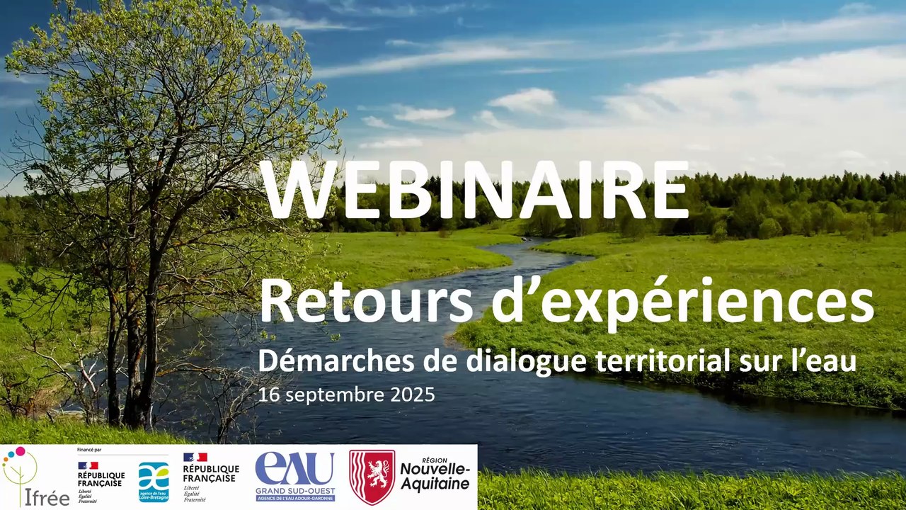Webinaire dialogue territorial sur l'eau - n°2 format long