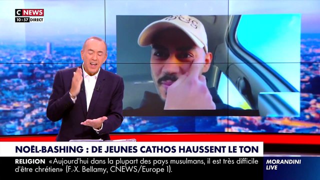 Noël-Bashing : De jeunes cathos haussent le ton - Extrait dans « Morandini Live » sur CNews - VIDEO
