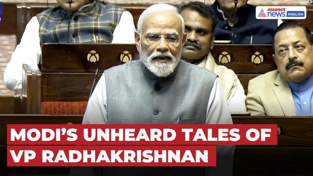 PM Modi Congratulates, Shares Unheard Anecdotes of VP Radhakrishnan in Rajya Sabha