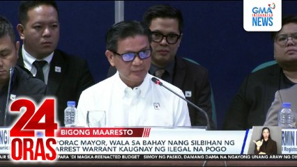 Porac Mayor, wala sa bahay nang silbihan ng arrest warrant kaugnay ng ilegal na POGO | 24 Oras