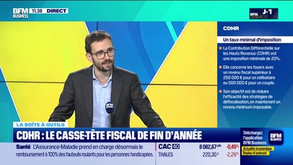 La boîte à outils : CDHR, le casse-tête fiscal de fin d'année - 01/12