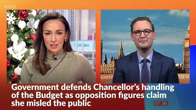 Government defends Chancellor's handling of the Budget over claims she misled the public