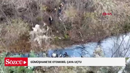 Gümüşhane'de otomobil çaya uçtu; 1 ölü, 1 yaralı