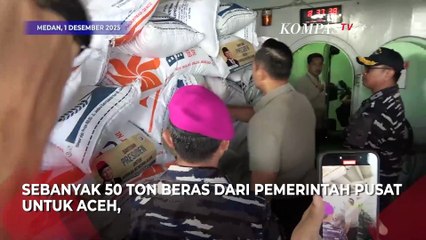 Menko AHY Salurkan 50 Ton Beras dari Presiden Prabowo untuk Aceh