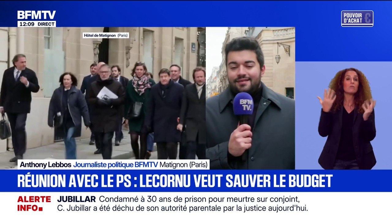 Budget: les représentants du Parti socialiste reçus à Matignon