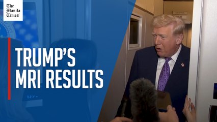 Trump says he'll release MRI results