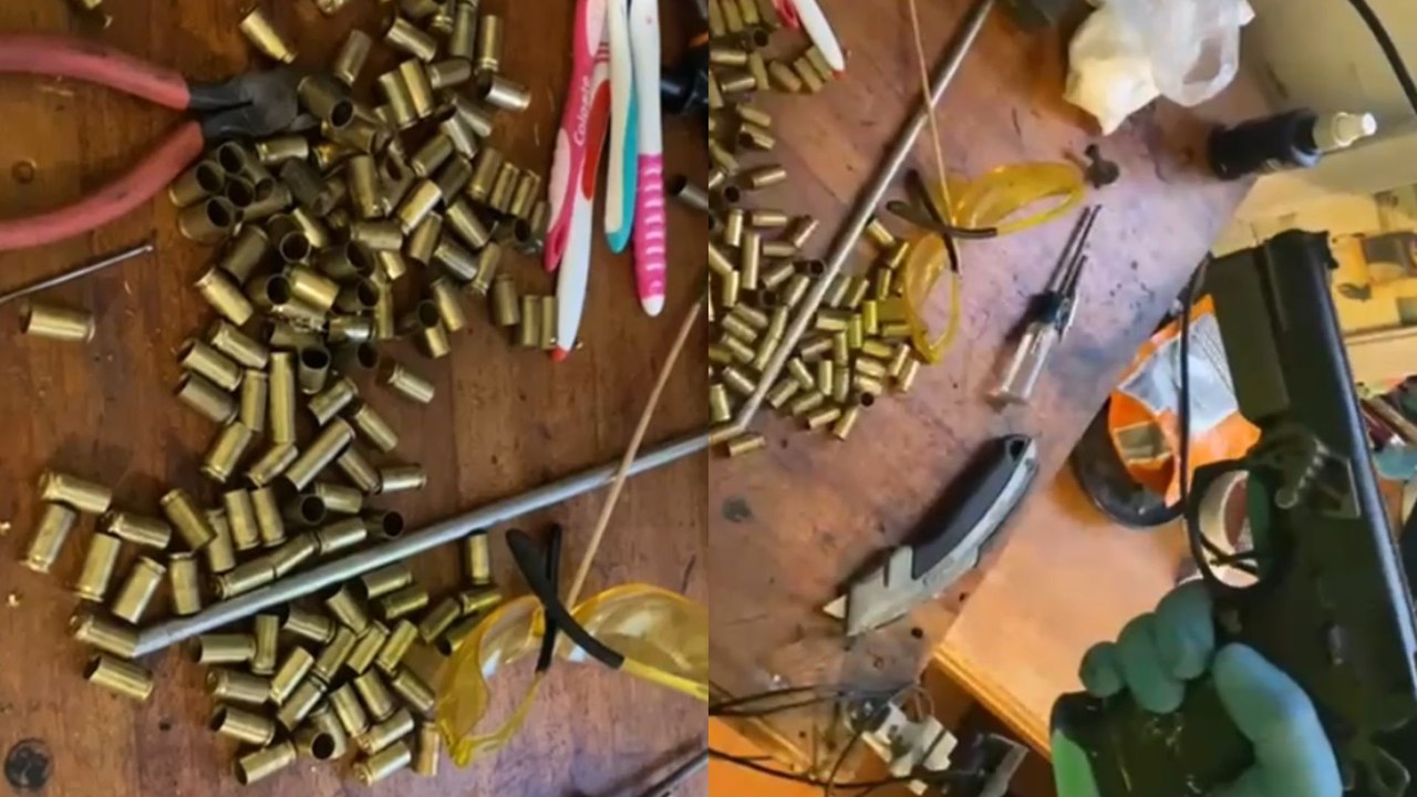 Taller clandestino con partes de fusil y explosivos fue ubicado en el barrio Mazurén