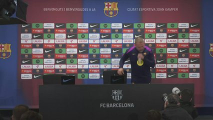 El divertido momento de Hansi Flick con un periodista antes de la rueda de prensa