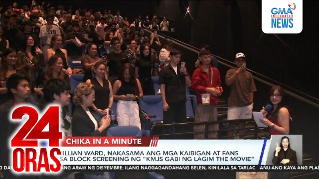 Jillian Ward, nakasama ang mga kaibigan at fans sa block screening ng KMJS Gabi ng Lagim The Movie | 24 Oras