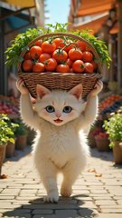 “Kind Baby Cat  _ From Tears to Tomato Queen _ Funny & Emotional Story _ Funny Rush”