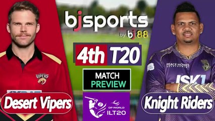 ILT20 2025-26 | Desert Vipers vs Abu Dhabi Knight Riders 4th T20 Match Preview |