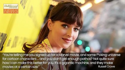 Russell Crowe Reacts to Dakota Johnson's 'Madame Web' Backlash | THR News Video