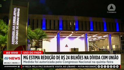 MG projeta redução de R$ 24 bilhões na dívida com a União