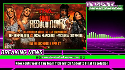 Knockouts World Tag Team Title Match Added to Final Resolution
