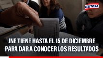 Martín D' Azevedo sobre elecciones primarias: JNE tiene hasta el 15 de diciembre para dar a conocer los resultados