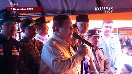 Prabowo ke Pengungsi Sumbar: Kita Tak Akan Biarkan Saudara Sendiri
