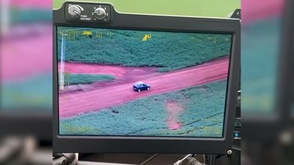 PMPR intercepta veículo carregado com cigarros paraguaios; Helicóptero auxilia na interceptação