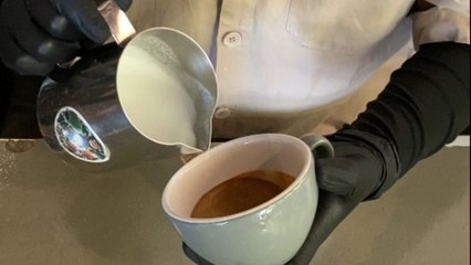 Barista brings magic to coffee with his detailed unicorn latte art